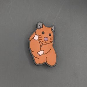 (5/$15) Peace Sign Hamster Croc Charm